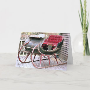 Antique Sleigh Helgkort