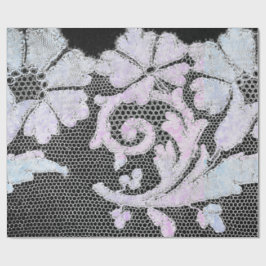 ANTIQUE SNÖRE BLACK AND BLUES WRAPPING PAPPER PRESENTPAPPER