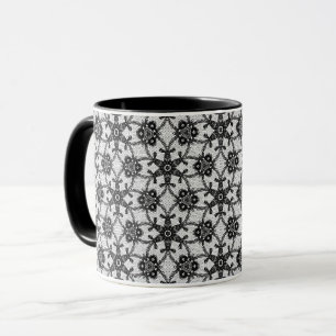 Antique Snöre - Black and White Mugg