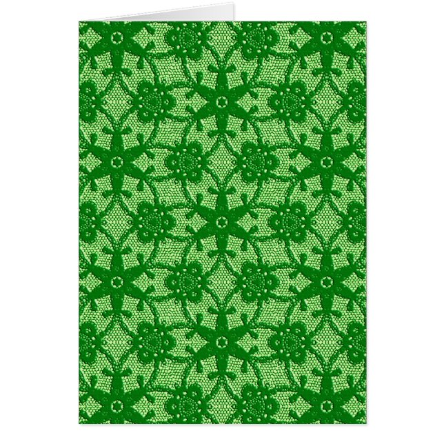 Antique snöre - emerald and lime green OBS kort (Framsidan)