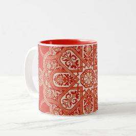 Antique Snöre Mandala Geometric Mönster Två-Tonad Mugg