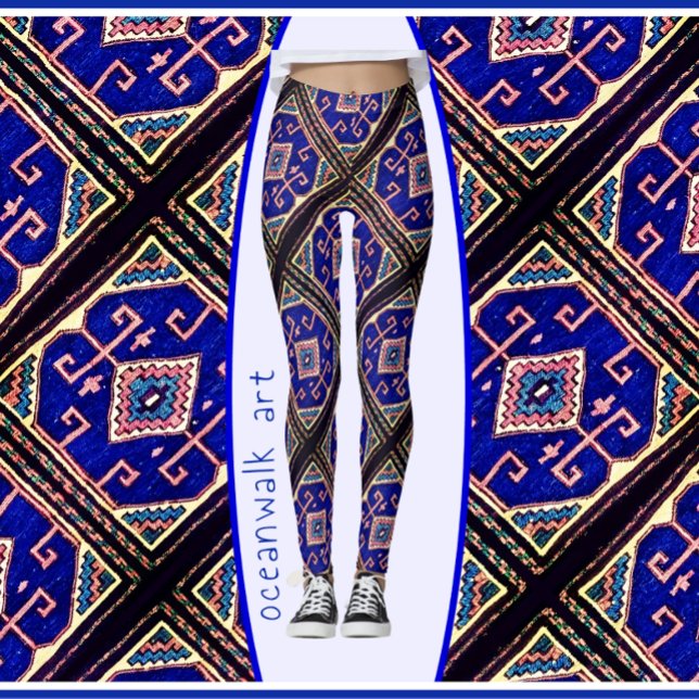 Antique Soumak Oriental Matta Design Leggings (Skapare uppladdad)