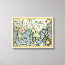 Antique Southeast Asian Karta by Mercator / Hondiu Canvastryck