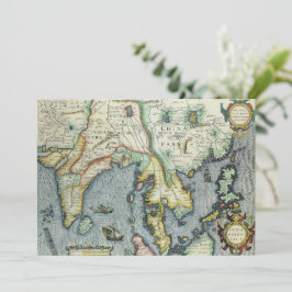 Antique Southeast Asian Karta by Mercator / Hondiu Inbjudningar