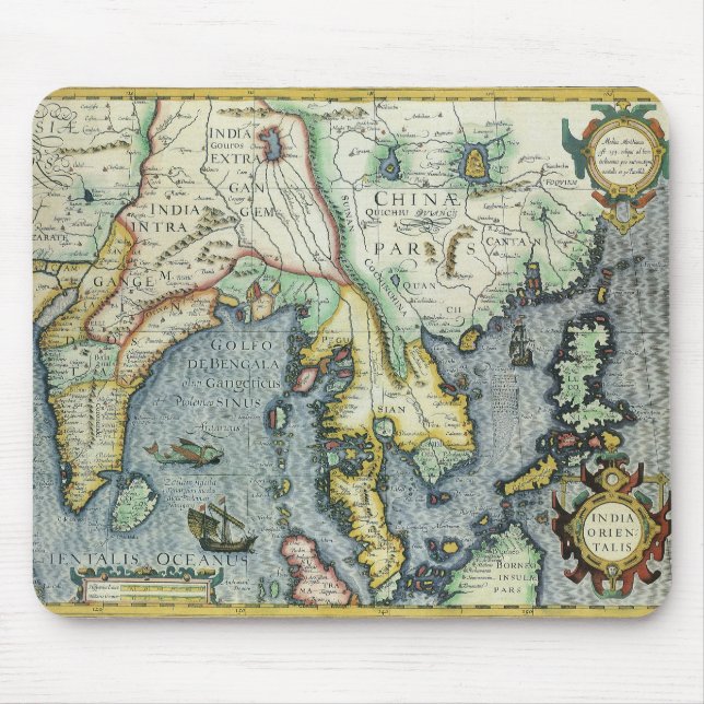 Antique Southeast Asian Karta by Mercator / Hondiu Musmatta (Framsidan)