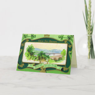 Antique St. Patrick's Day Greeting Card Kort
