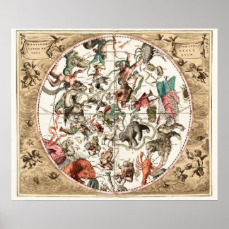 ANTIQUE STAR KARTA POSTER