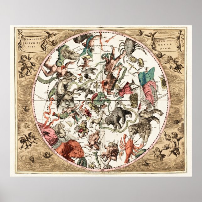 ANTIQUE STAR KARTA POSTER (Framsidan)