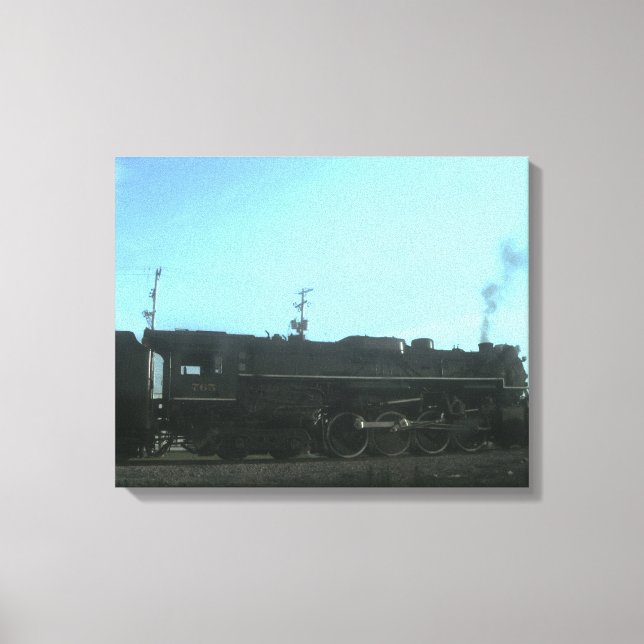 Antique steam tåg canvastryck (Framsida)