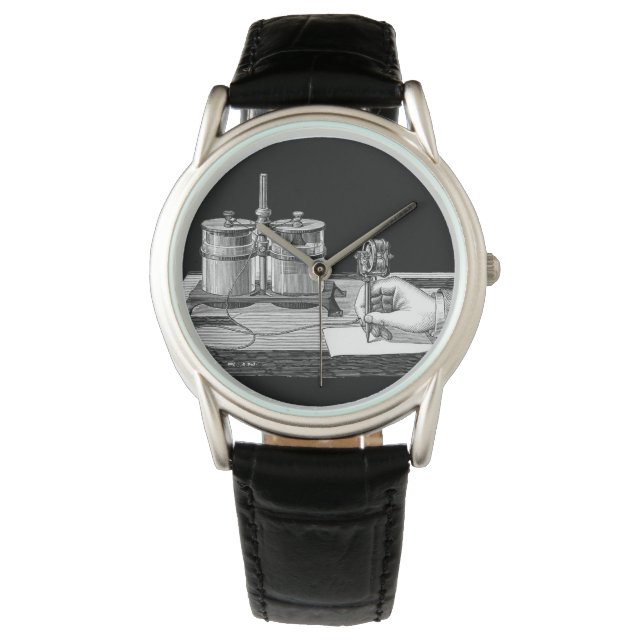 Antique Steampunk Writer Edison Armbandsur (Framsida)