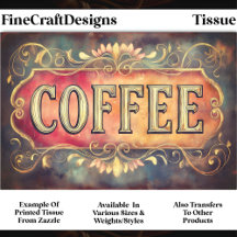 Antique Stil Coffee Label Sign DQ1F Decoupage