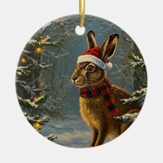 Antique Stil Woodland Hare jul Ornament
