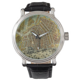 Antique Street Karta i Amsterdam, Nederländerna Armbandsur