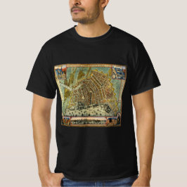 Antique Street Karta i Amsterdam, Nederländerna Tee