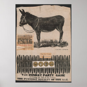 Antique Svan på Donkey Poster
