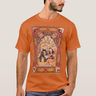 Antique Tabriz Omar Khayyam Matta Skriv ut T Shirt