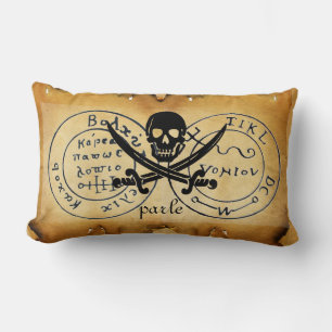 ANTIQUE TALISMAN/PIRATER TREASURE KARTA LUMBARKUDDE