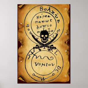 ANTIQUE TALISMAN/PIRATER TREASURE KARTA POSTER