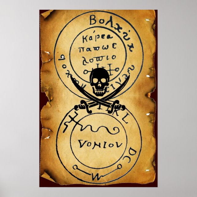 ANTIQUE TALISMAN/PIRATER TREASURE KARTA POSTER (Framsidan)