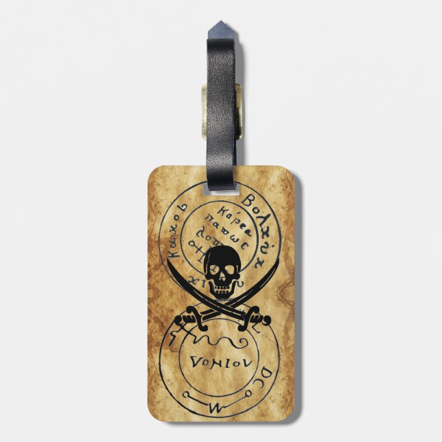 ANTIQUE TALISMAN/PIRATER TREASURE KARTOR PARCHMENT BAGAGEBRICKA (Baksidan Lodrät)