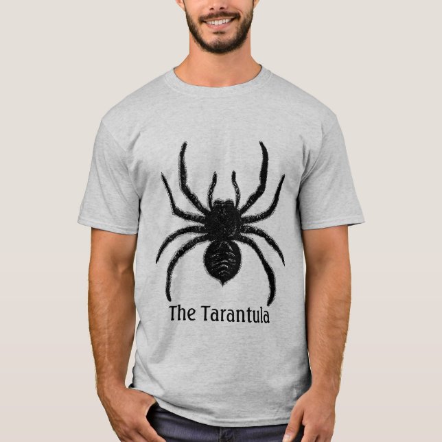 Antique Tarantula Spider T Shirt (Framsida)
