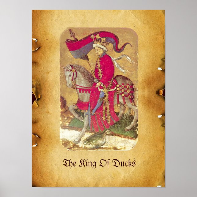 Antique Tarots /German Court Cards/Kung i Anka Poster (Framsidan)