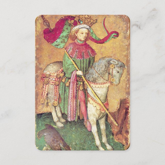 Antique Tarots /German Court Cards/Kung i Falcons (Framsida)
