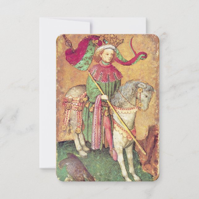 Antique Tarots /German Court Cards/Kung i Falcons (Framsida)