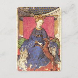Antique Tarots /German Court Cards/Queen of Harts