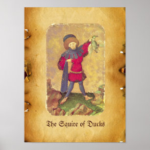 Antique Tarots /German Court Cards/Squire of Anka Poster