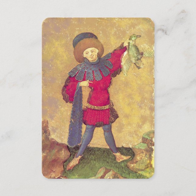 Antique Tarots German Court Cards/Squire of Ankor (Framsida)