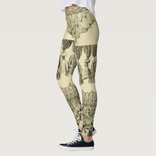 Antique tassel och snöre-stammen mönster leggings