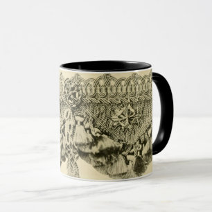 Antique tassel snöre tribal look mönster victorian mugg