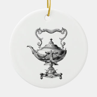 Antique Tea Kettle Julgransprydnad Keramik