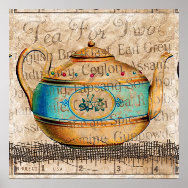 Antique Tea Pot Poster (Framsidan)