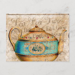 Antique Tea Pot Vykort
