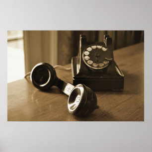 Antique TelTelefon Poster