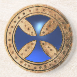 ANTIQUE TEMPLAR KOR Blue Sapphire Gem Underlägg