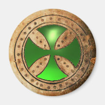 ANTIQUE TEMPLAR KOR Grönt Emerald Gem