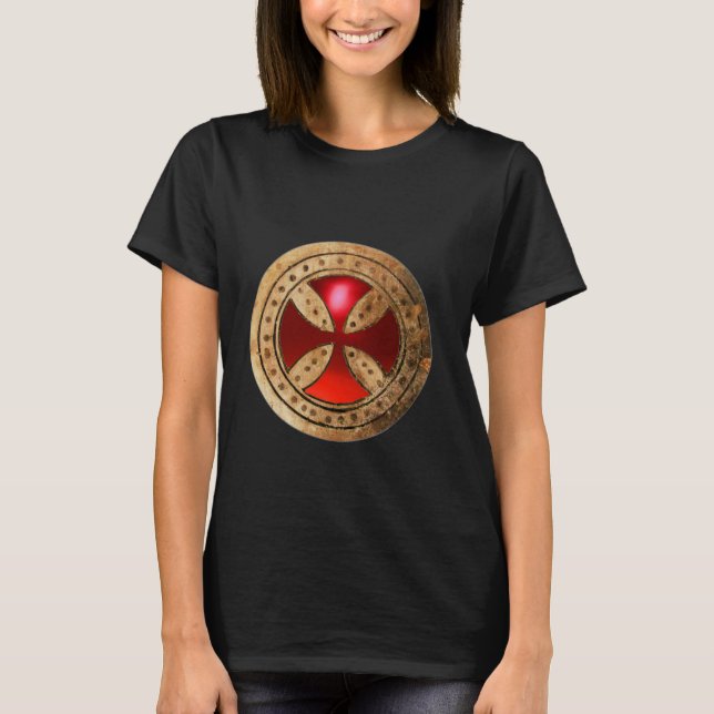 ANTIQUE TEMPLAR KOR Red Ruby Gem T-shirt (Framsida)