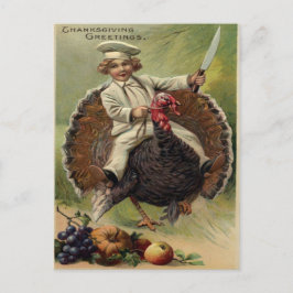 Antique Thanksgiving Hälsning Vykort