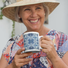 Antique Tile i Delft Blue Mugg