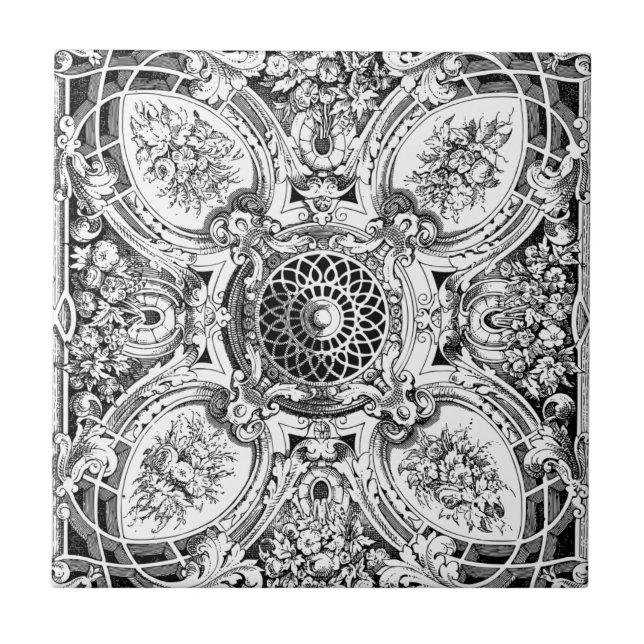 Antique Tiles Art Kakelplatta (Framsidan)