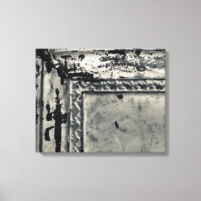Antique Tin Tile Photo on Canvas Wall Art (Framsida)
