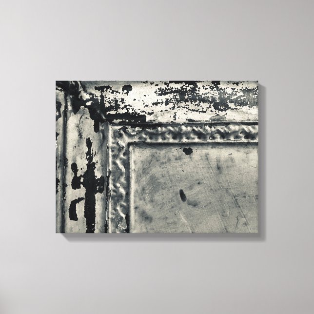 Antique Tin Tile Photo on Canvas Wall Art (Framsida)