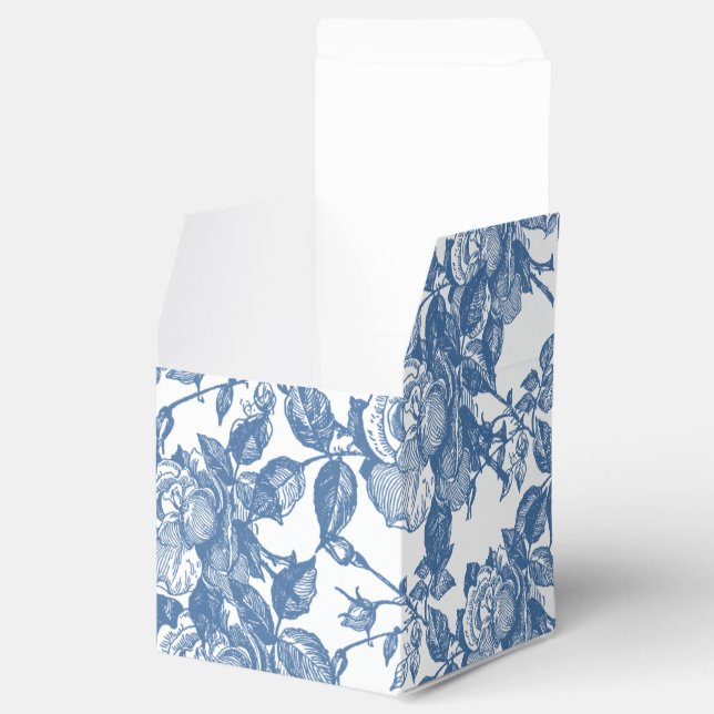 Antique Toile Blue Ro Inspired Presentaskar (Öppnad)