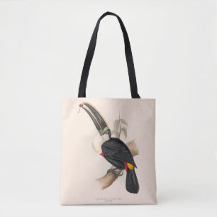Antique Toucan Bird Wildlife Painting Tygkasse