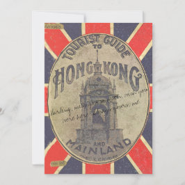 Antique Tourist Guide to Hong Kong with Union Jack Kort