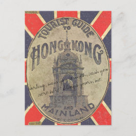 Antique Tourist Guide to Hong Kong with Union Jack Vykort
