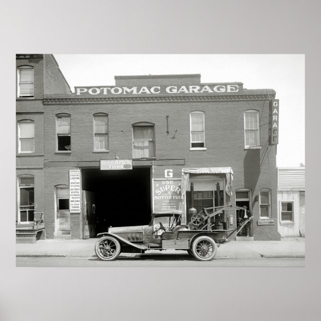 Antique Tow Lastbil, 1921 Poster (Framsidan)